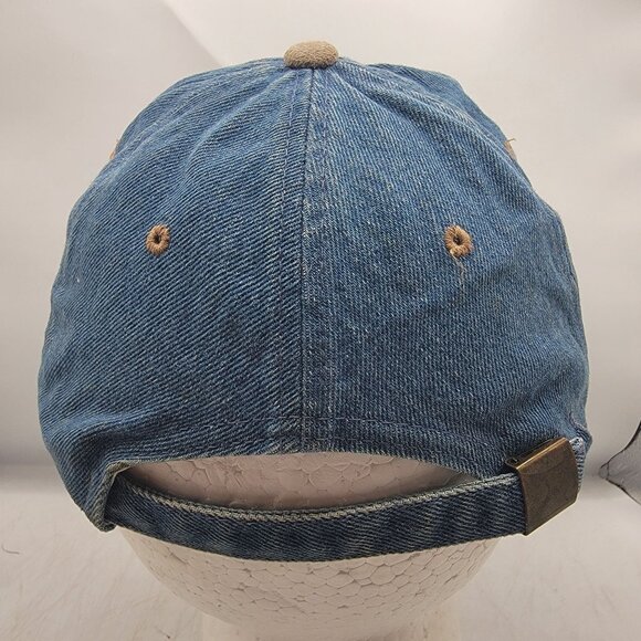 Huntington Dog Beach Preservation Society Headmaster Blue Denim Baseball Hat Cap - Picture 3 of 9